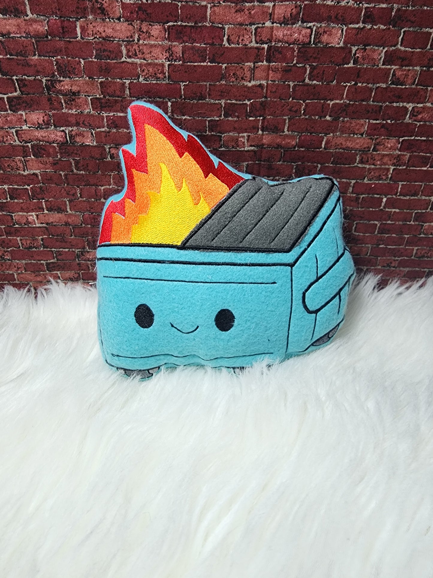 Dumpster fire plushie