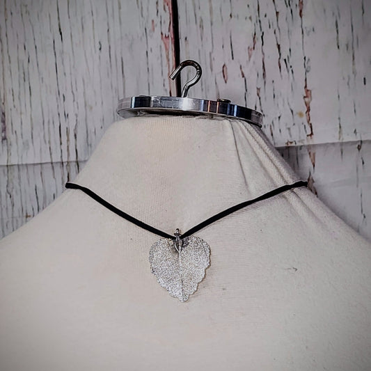 Silver Leaf Necklace