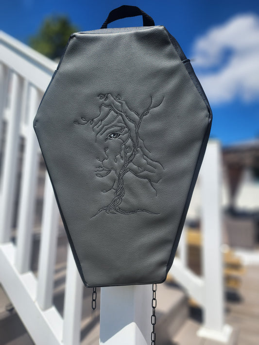 Tree Face Coffin Backpack