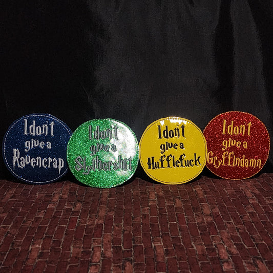 Sweary Potter coaster set
