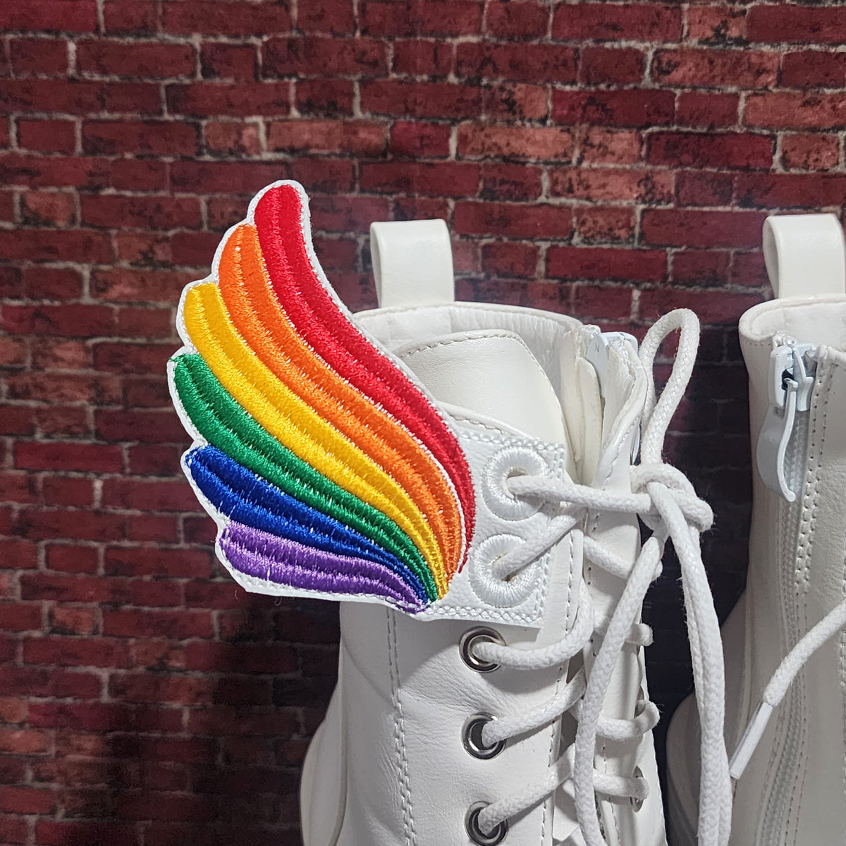 Rainbow shoe wings