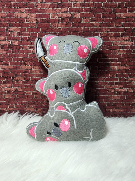 koala stack with knife