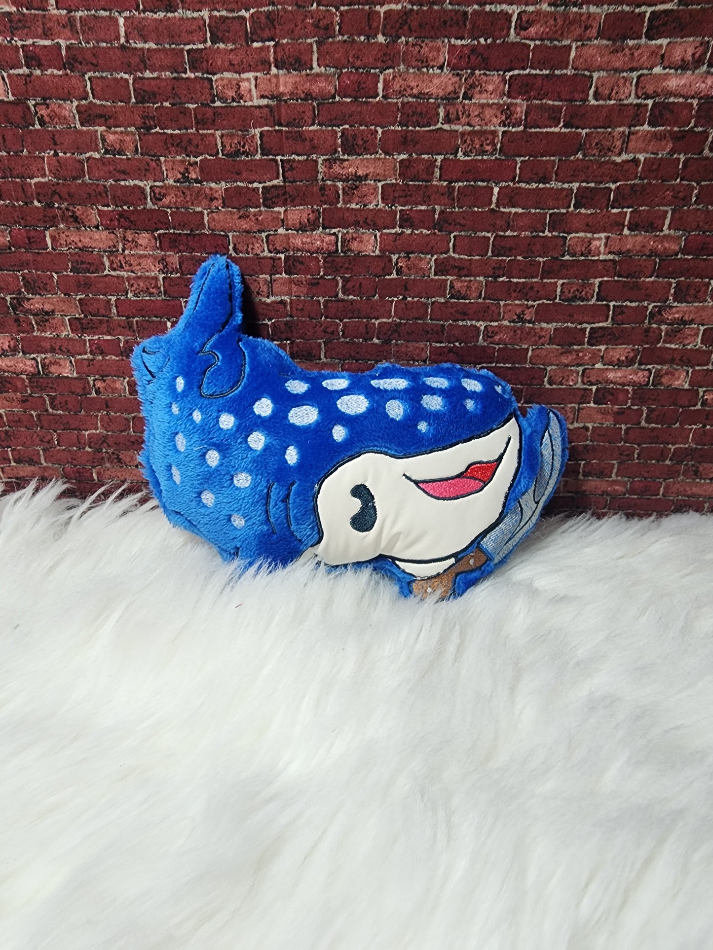 whale shark with knife plushie