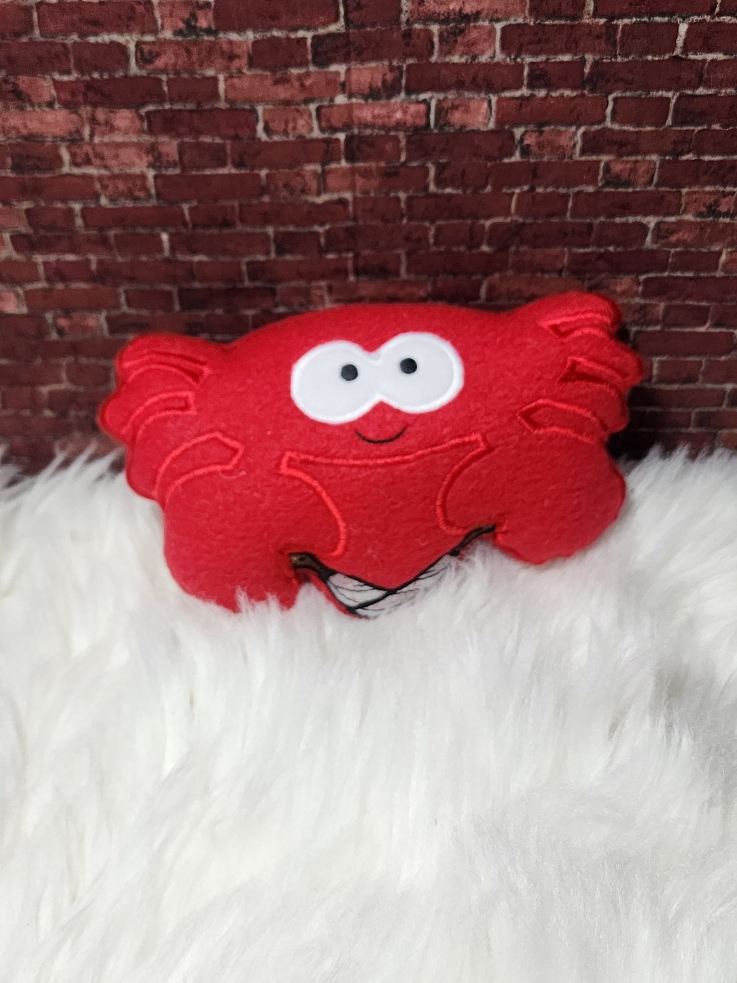Crab with knife plushie