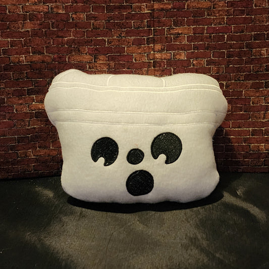 Ghost trick or treat bucket plushie