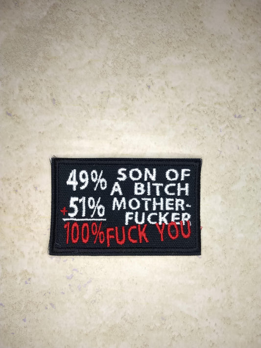 100% F U Patch