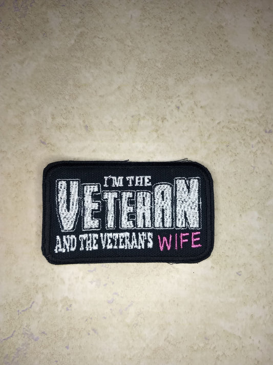 Wife And Veteran Patch