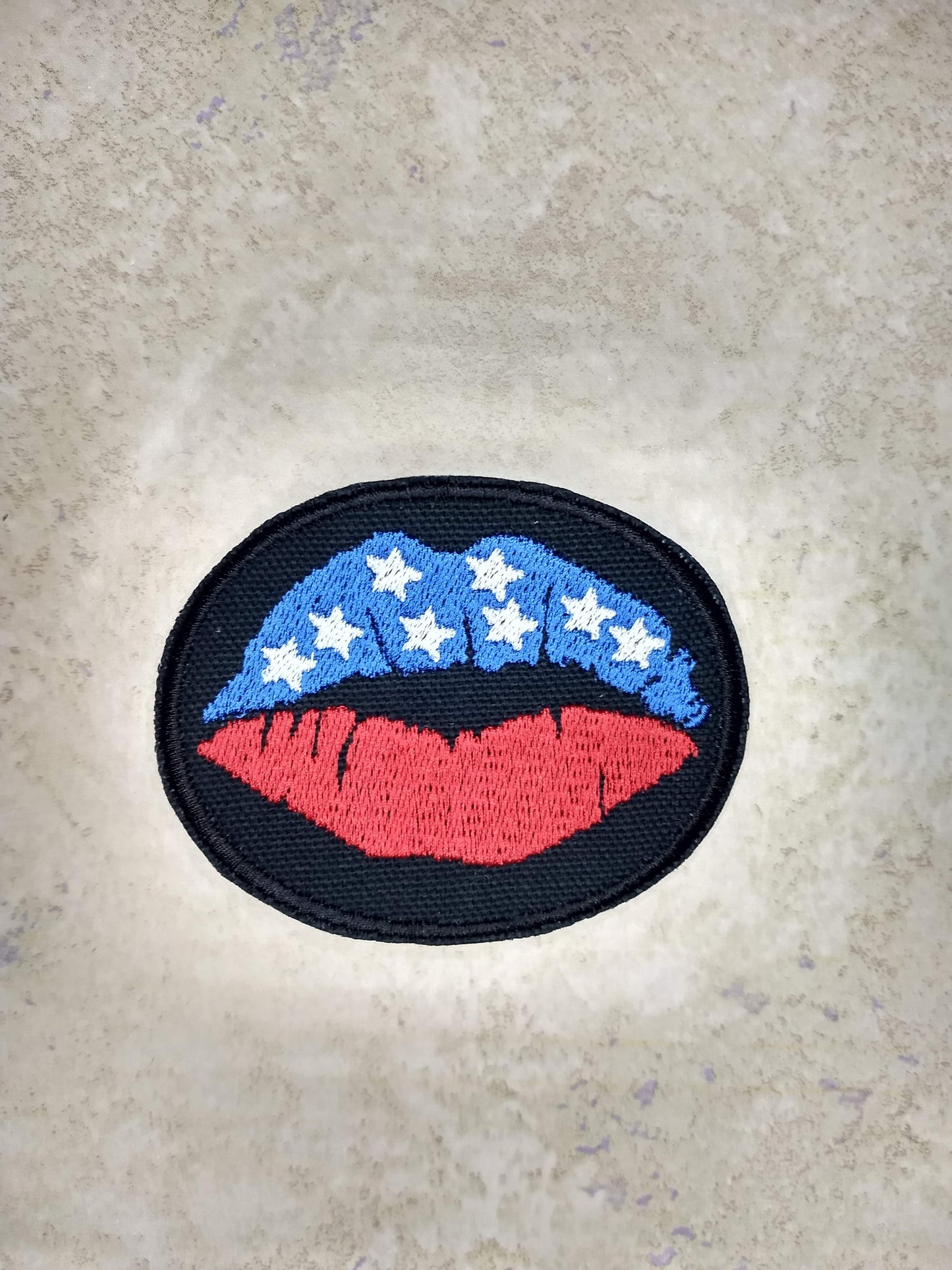 Patriotic Lips Patch