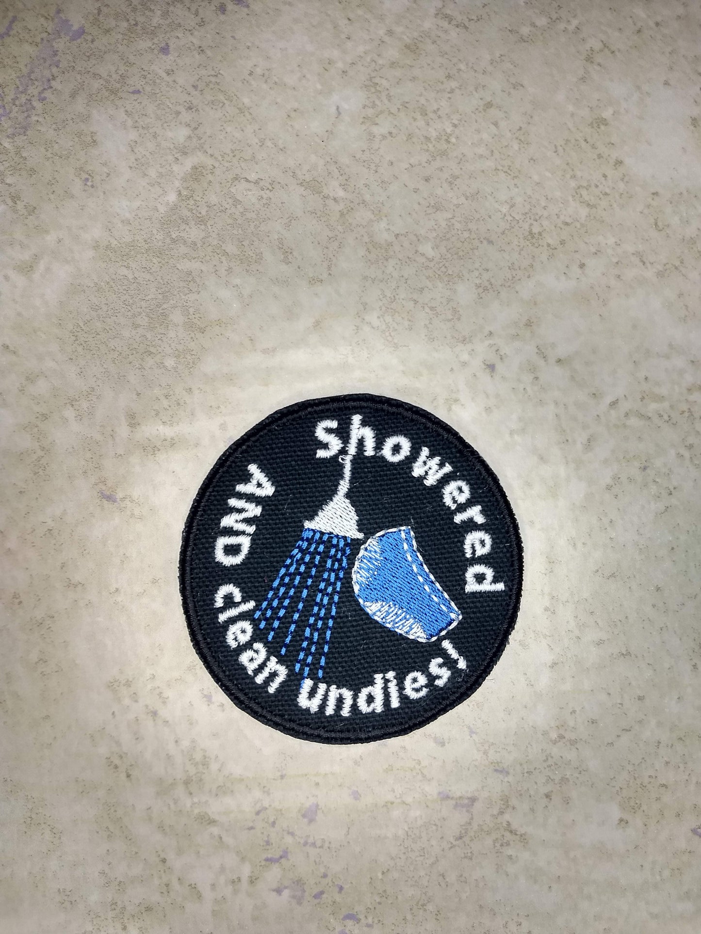 Showered and clean Undies Patch