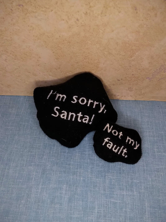 Christmas coal Plushy