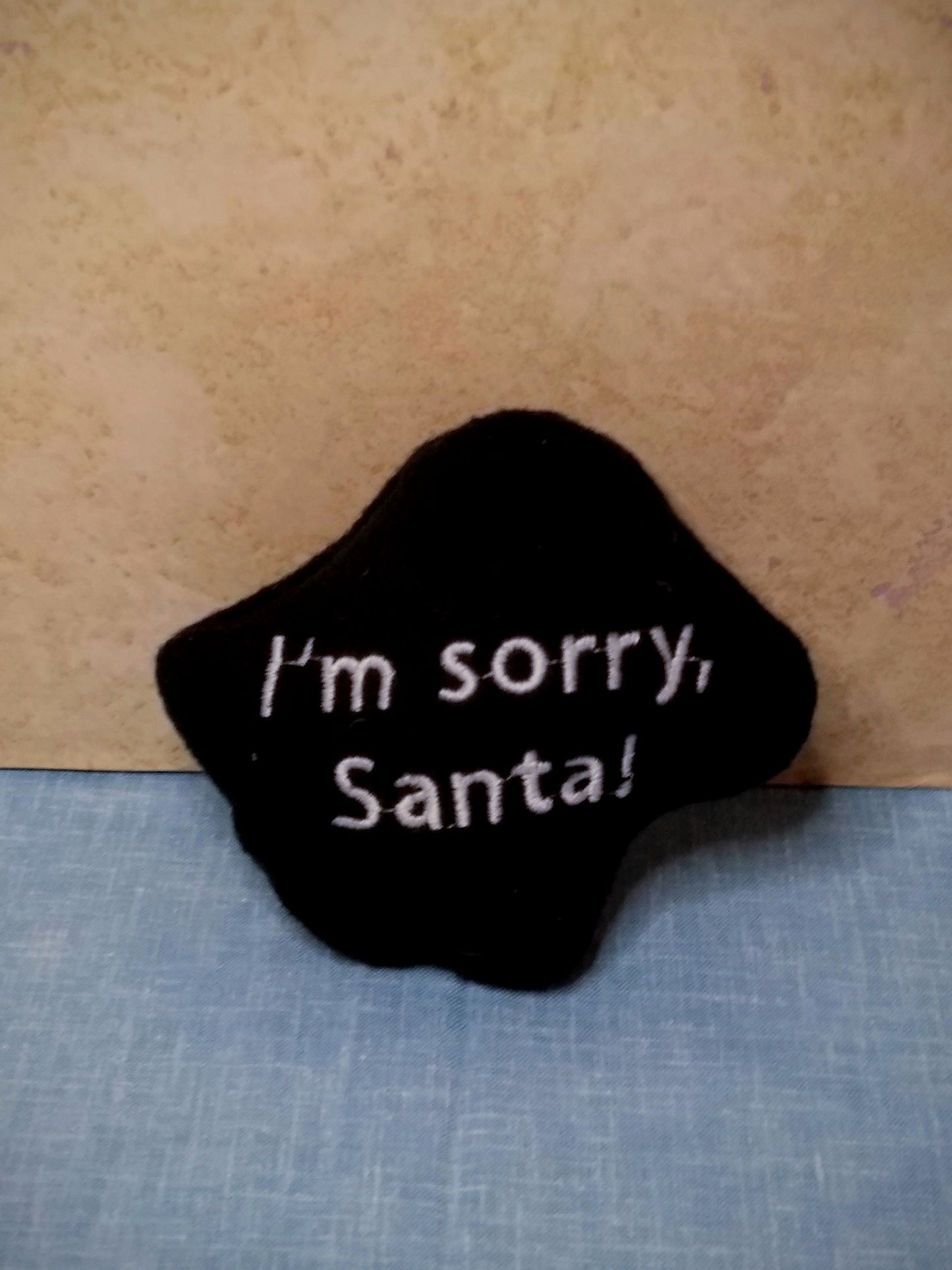 Christmas coal Plushy